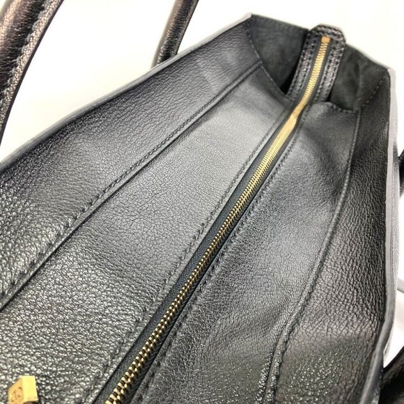 AUTHENTIC Christian Dior Logo studs DIORANGELS 2WAY Tote Bag Leather Black - Picture 12 of 14